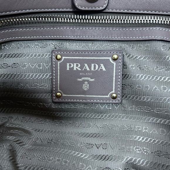 Prada Tote Brown Leather Bag Light - Picture 8 of 9